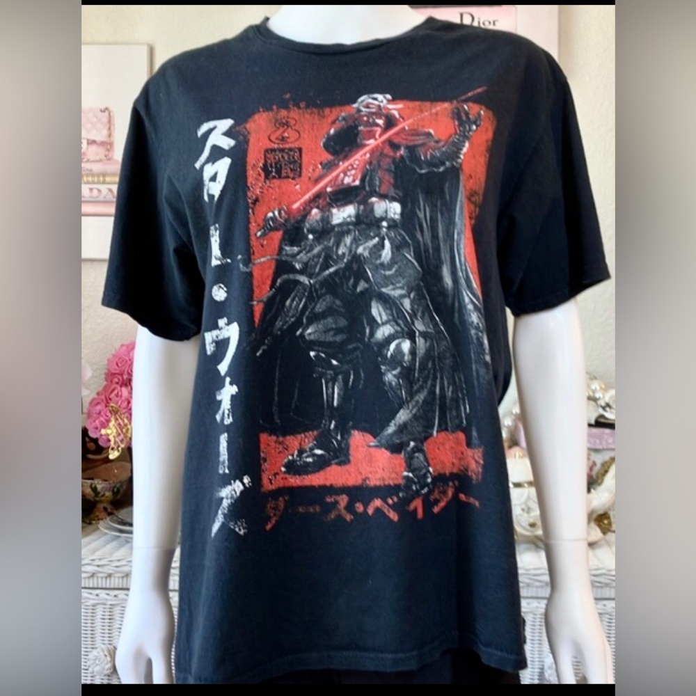 Star Wars Darth Vader Fifth Sun T- Shirt All Cotton Unisex  black color size L